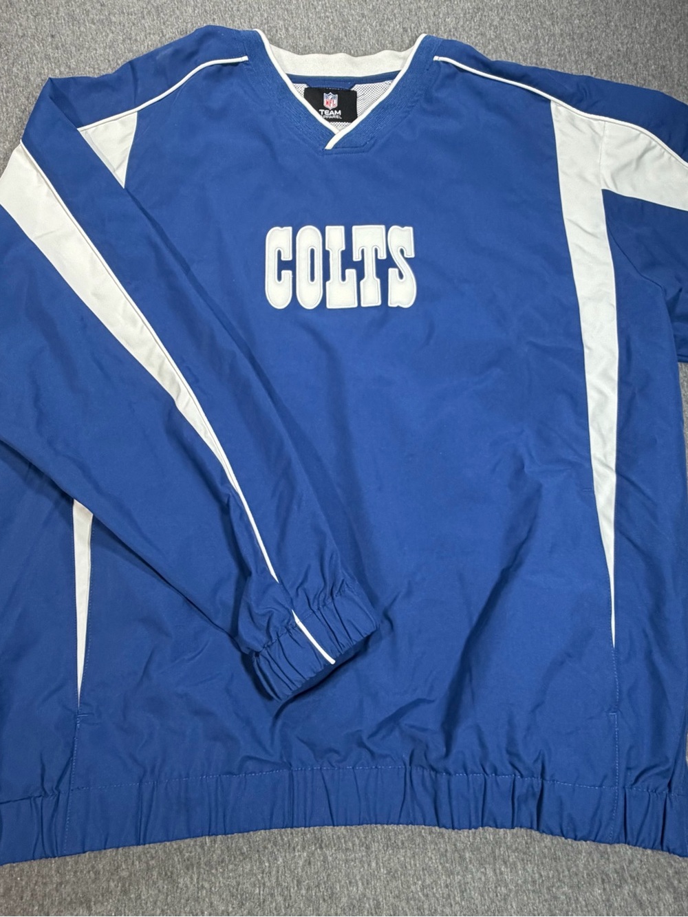 Indianapolis Colts NFL Team Apparel Windbreaker Pullover Mens XL